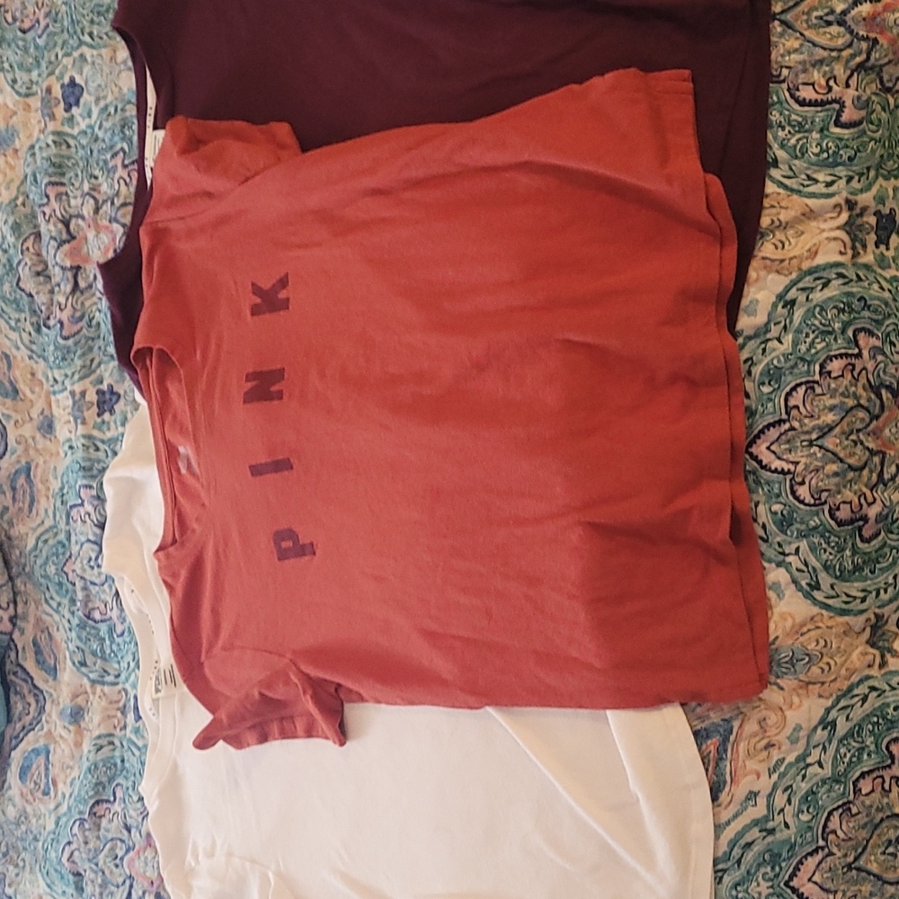 Set of Three Victoria Secret Pink Tees